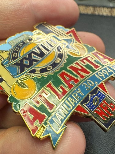 Super Bowl XXVIII NFL Pin - Atlanta Skyline January 30 1994 - Peter David