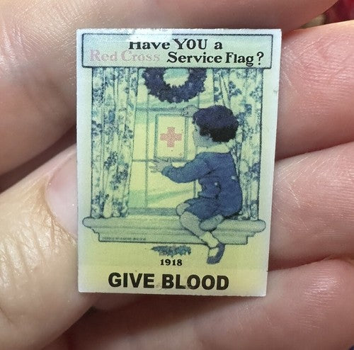 American Red Cross ARC Pin Have YOU A Red Cross Service Flag? 1918