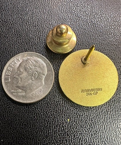 White River Light Station Lake Michigan Lighthouse Pin Tie Tack 24k Gold Plate