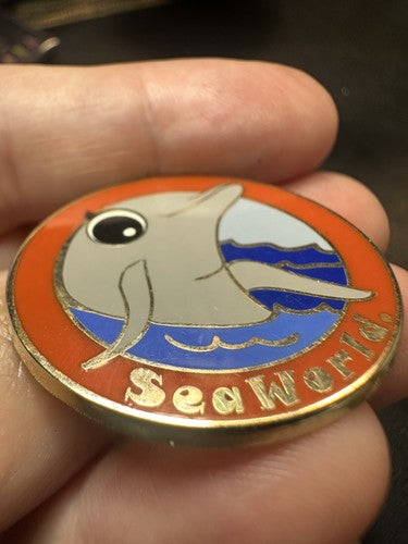 SeaWorld Dolphin Lapel Pin Sea World