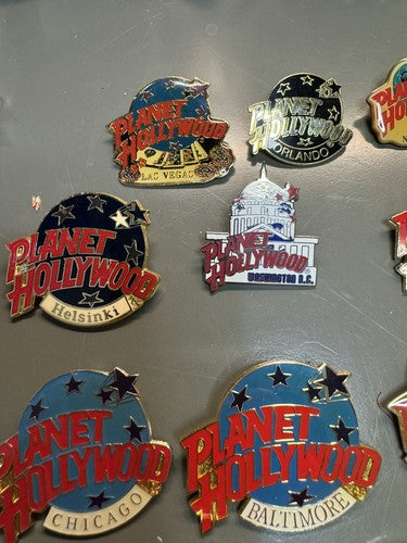 Lot of 22 Planet Hollywood Collectors Pins