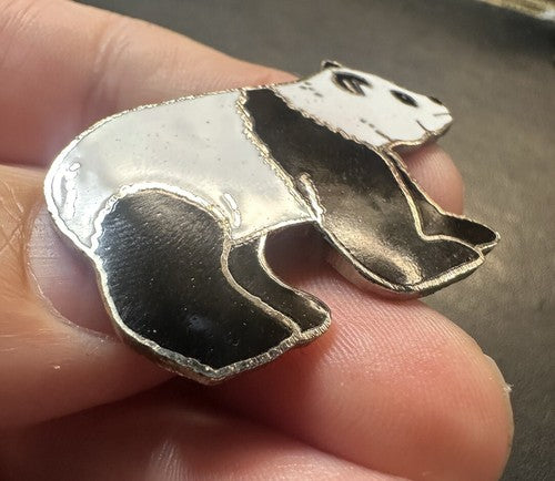 Vintage MAFCO Panda Bear Lapel Hat Pin
