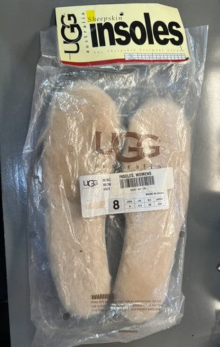 UGG Womens Sheepskin Insole Natural White Size 8 9501