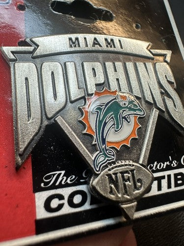 Miami Dolphins Collectible Shield Logo Pin NFL LICENSED Peter David 2002