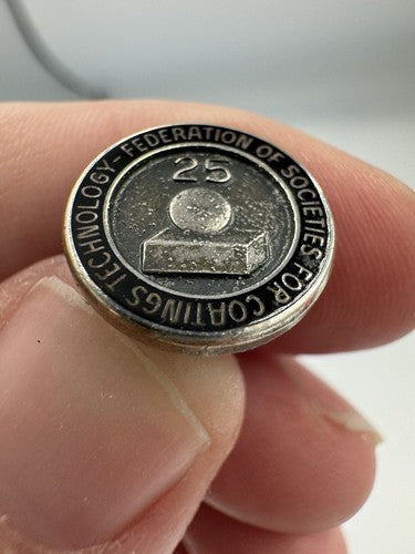 FEDERATION OF SOCIETIES FOR COATINGS TECHNOLOGY (FSCT) Sterling Silver Pin