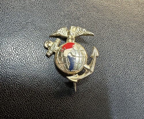 WWII Marine Corps USMC Sterling Silver EGA Sweetheart Pin
