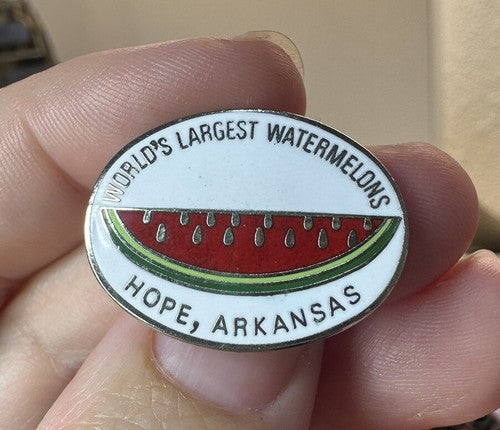 Hope Arkansas Worlds Largest Watermelon Lapel Pin World’s