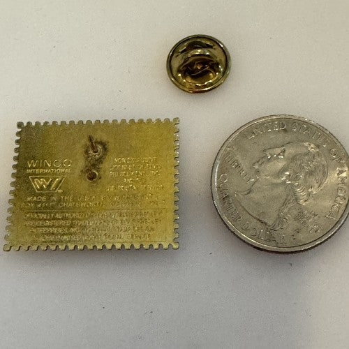 Vintage Elvis Presley 1992 Postage Stamp Lapel Pin Souvenir Gift Postal Service