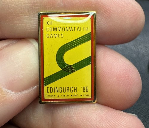 1986 Commonwealth Games Pin Edinburgh ‘94 Track & Field News