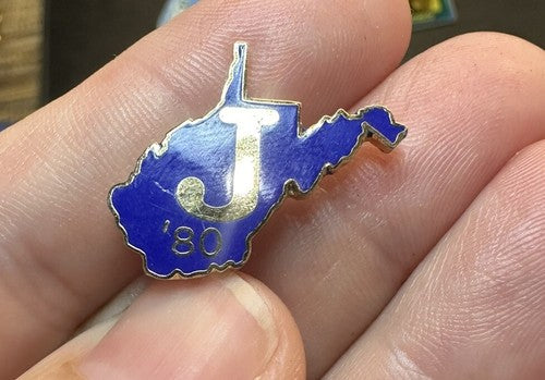 Jay Rockefeller West Virginia Governor Gubernatorial Campaign Lapel Pin 1980