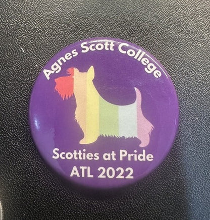 1983 Agnes Scott College Pin Button Scotties at Pride ATL 2002 Decatur Georgia
