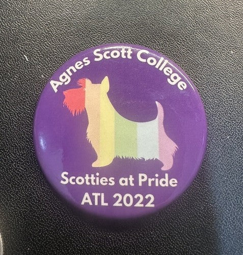 1983 Agnes Scott College Pin Button Scotties at Pride ATL 2002 Decatur Georgia