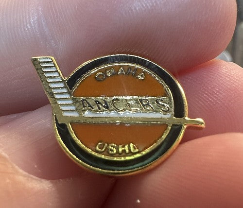 Rare Vintage USHL Omaha Lancers Logo Souvenir Pin