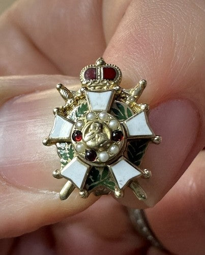 RARE Chivalric Knights of the Holy Order DeMolay BALFOUR 10K GOLD Member Pin