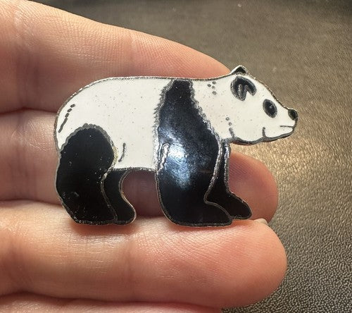 Vintage MAFCO Panda Bear Lapel Hat Pin