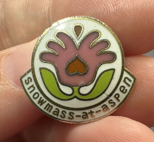 Vintage Snowmass-at-Aspen Colorado Ski Resort Lapel Pin Aspen Snowmass