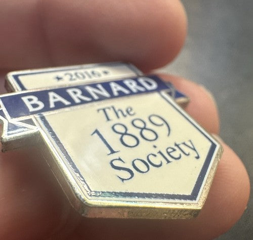 Barnard College The 1889 Society 2016 Lapel Pin