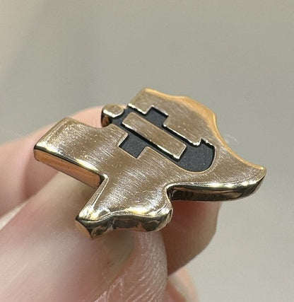 Texas Instruments Pin Back 10k Gold Service Award Tie Tack 1.81g