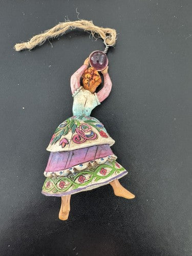 LADY DANCING ONLY Jim Shore Heartwood Creek 12 Days of Christmas Ornament ladies