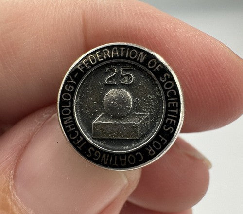 FEDERATION OF SOCIETIES FOR COATINGS TECHNOLOGY (FSCT) Sterling Silver Pin