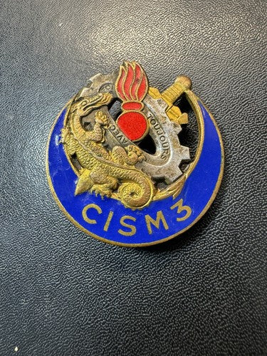 Centre d'Instruction Spécialisé 3 CISM AFN Drago Paris Metargent French Army Pin