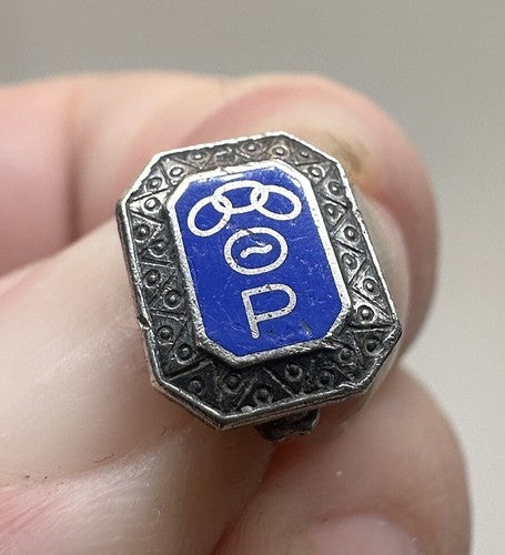 Vintage Sterling Silver Odd Fellows Theta Rho Girls Club TRGC Pin - IOOF Girls’