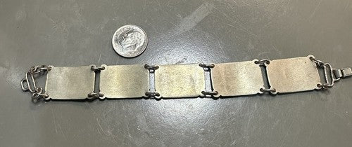 Vintage Post 1930 Canada Niagara Falls Bracelet Silver Tone Non-magnetic 6.75”