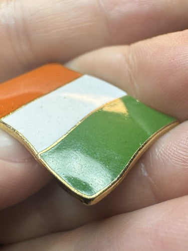 Irish Flag Hat / Cap Pin Enamel 1980s Ireland