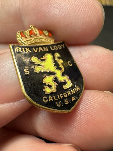 RARE Rik Van Looy Lapel Pin California USA SC