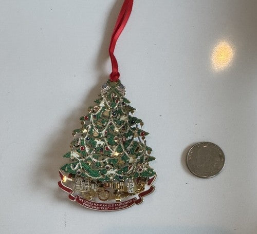 2008 The White House Historical Association Christmas Ornament 3D Effect Metal