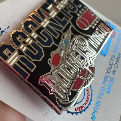 VTG 1995 HOUSTON ROCKETS NBA Logo Lapel Pin New On Card NOS Championship Year