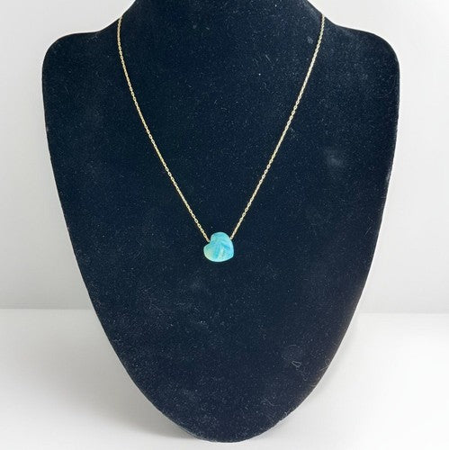 BaubleBar Juno Turquoise Stone Necklace 16"+ 3" Extender NWT $38