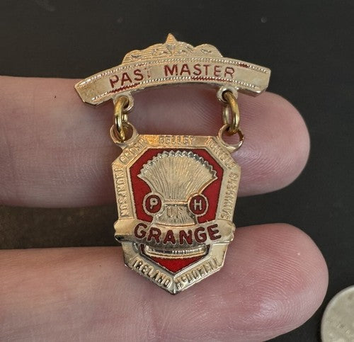 Grange Order Of Patrons Of Husbandry Past Master Lapel Pin 