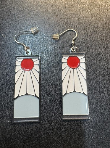 Demon Slayer Kimetsu No Yaiba Tanjiro Hanafuda Earrings