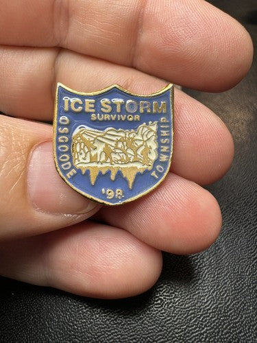 ICE STORM SURVIVOR - Osgoode Township Ontario 1998 Lapel Pin ‘98