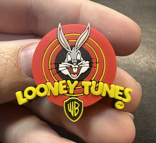 Vintage Bugs Bunny Looney Tunes WB Rubber 1998 Lapel Pin Cartoon Rabbit Warner