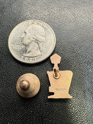 Unique Holiday Inn 2 Years Vintage Lapel Pin - Black Enamel Rose Gold Balfour