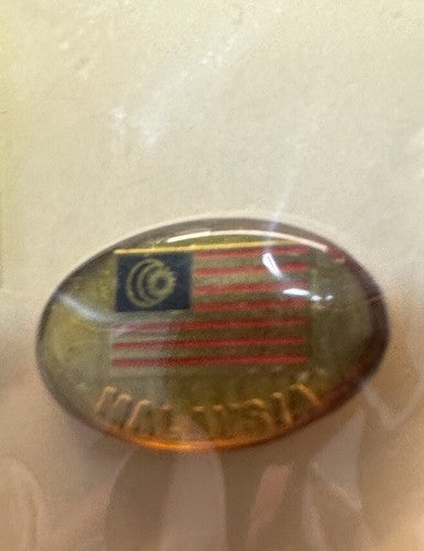 Malaysia National Flag and Sabah Lapel Pin Sabah Museum Borneo