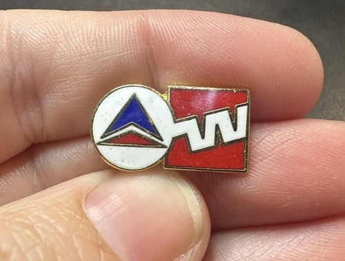 RARE  Pin Delta Airlines & Western Airlines 1986 Merger Pin High Quality Enamel