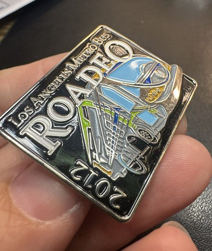 LOS ANGELES METRO BUS Pin ROADEO 2012 RARE - Very Nice! Heavy