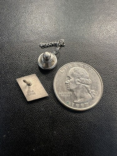 Fairchild Republic Company Logo Sterling Silver Tie Lapel Pin Aviation