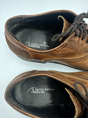 Bacco Bucci Boni Brown Genuine Leather Calfskin Oxford Shoes 11