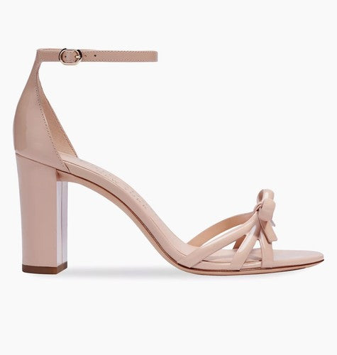 Women’s Kate Spade New York Flamenco Nude Patent Bow Heels Pumps Size 10B $198