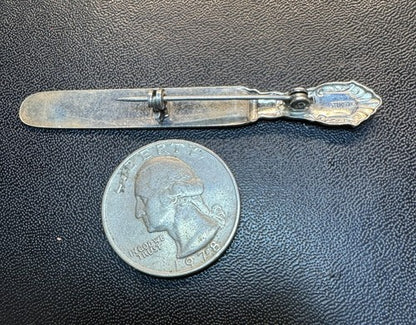 Brooch Silver Dinner Butter Little Knife Sterling Silver 925 Brooch Pin