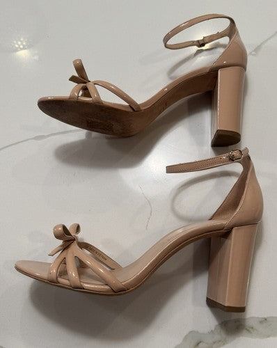 Women’s Kate Spade New York Flamenco Nude Patent Bow Heels Pumps Size 10B $198