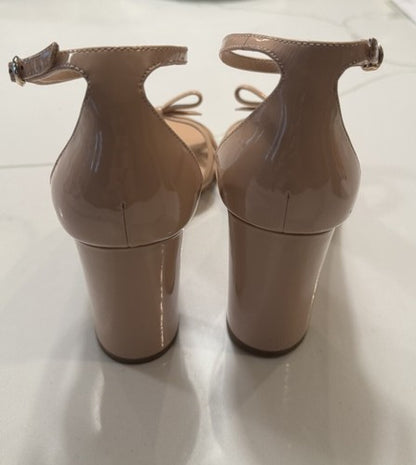 Women’s Kate Spade New York Flamenco Nude Patent Bow Heels Pumps Size 10B $198