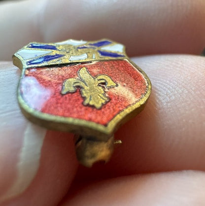 242nd Coast Artillery Battalion Crest Sweetheart Pin RARE