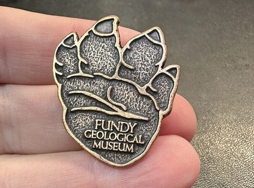 Vtg Fundy Geological Museum Lapel Pin Nova Scotia Canada
