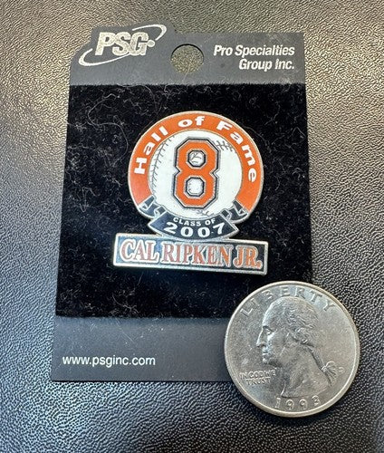 Baltimore Orioles Cal Ripken Jr 2007 Hall of Fame #8 Pin PSG