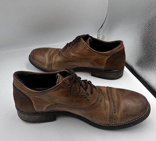 Bacco Bucci Boni Brown Genuine Leather Calfskin Oxford Shoes 11
